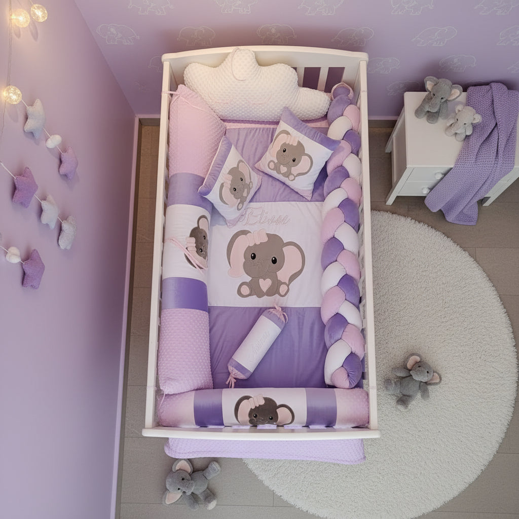 🛏️ Lencería Triblet Personalizada para Cuna – Suavidad y Diseño Exclusivo