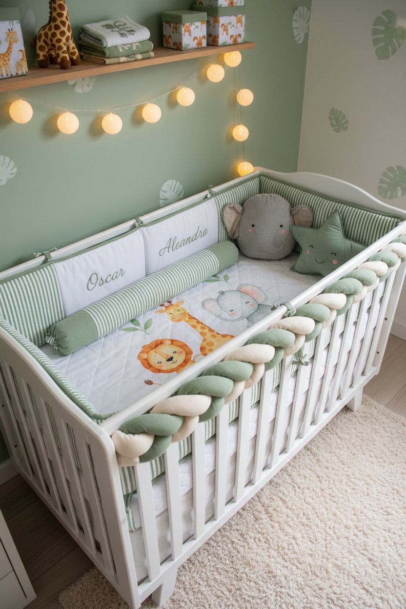 🛏️ Lencería Triblet Personalizada para Cuna – Suavidad y Diseño Exclusivo