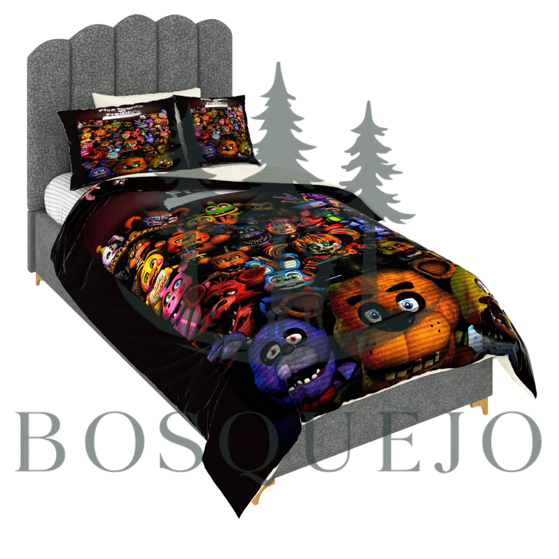 Edredón infantil diseño Five Nights at Freddy's para cama sencilla