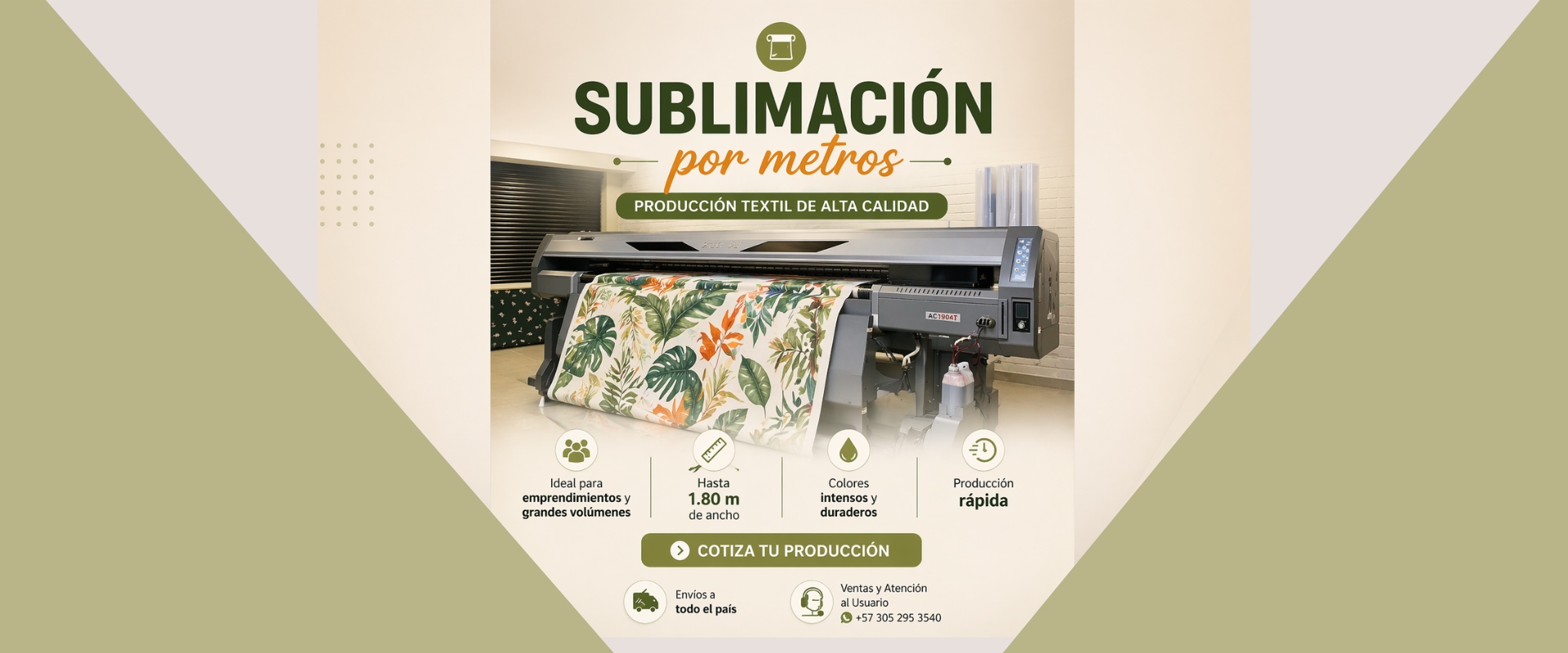 Banner sublimación textil personalizada - Bosquejo Textil