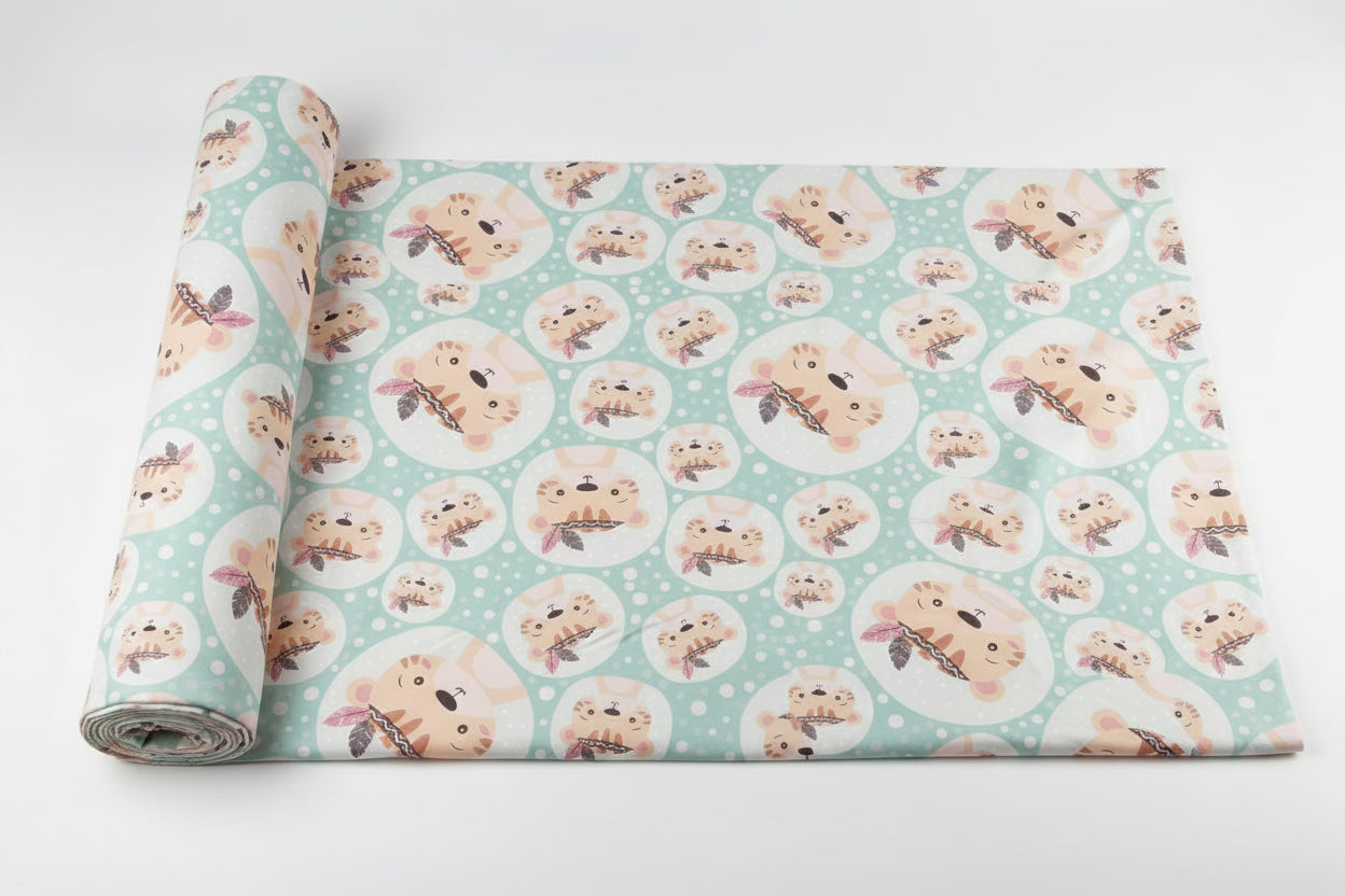 Tela Genero Estampado Animalitos – 1.80m Ancho | Tela Suave ideal para sabanas 🛏️ X METRO